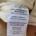 Thumbnail for Sézane "Le wide Leg" pantalon écru chiné neuf avec étiquette, taille 46 / US 14