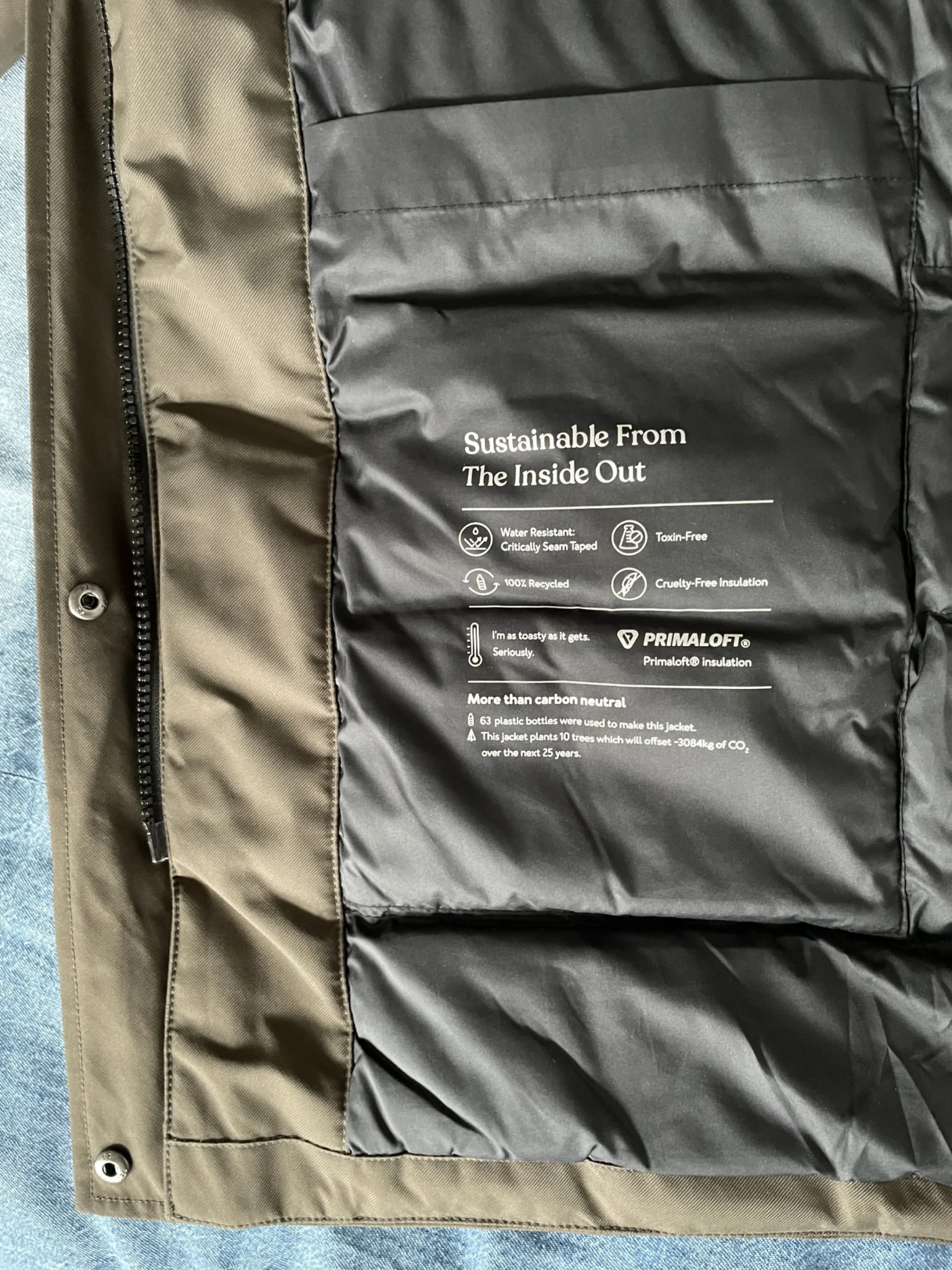 Image for Manteau d’hiver kaki Tentree