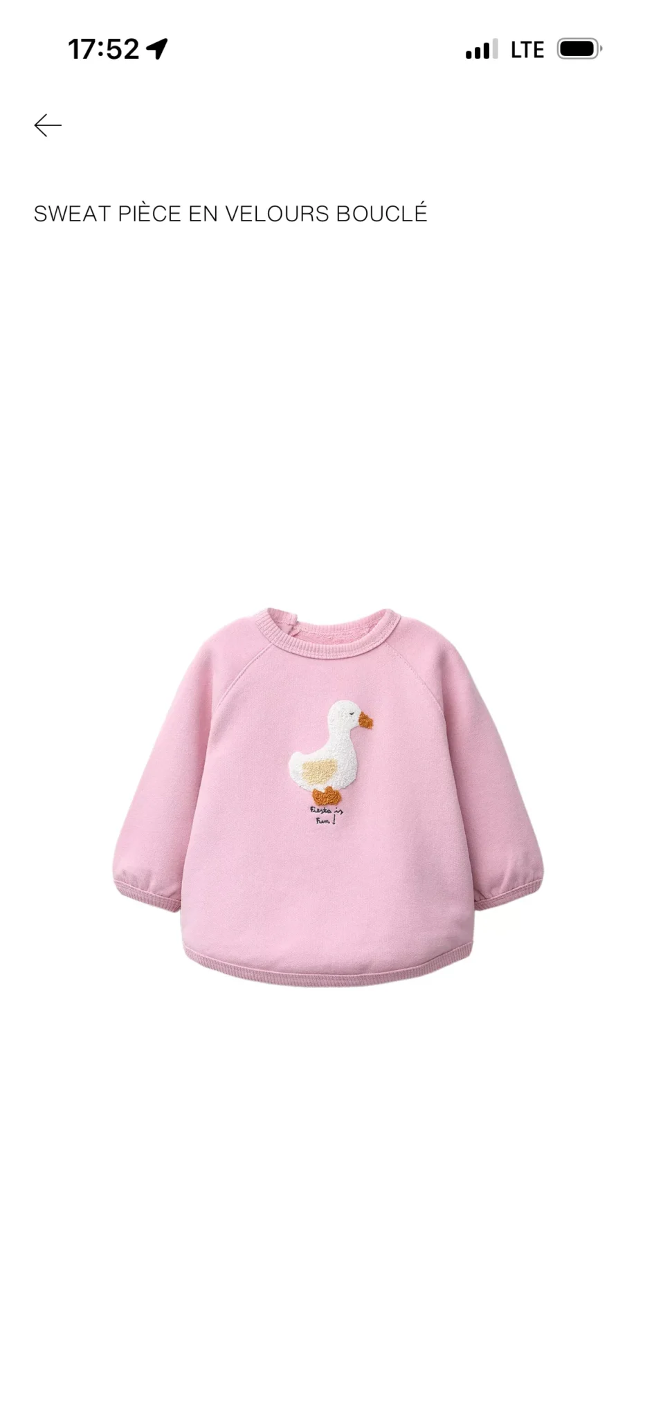 Image for Sweat en velours