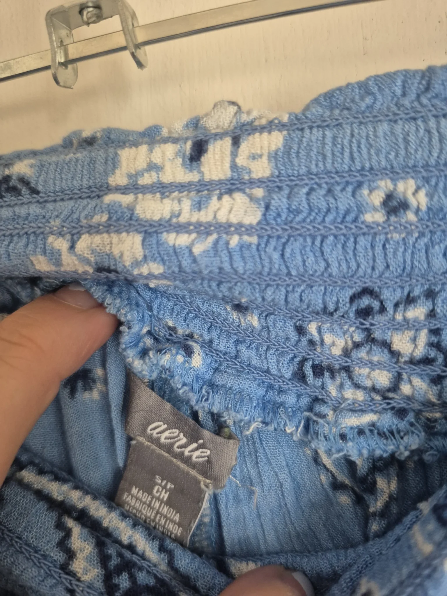 Image for Pantalon Aerie bleu Small