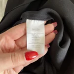 Thumbnail for Maje dress size 1 - S chic black white and electric blue with silk yoke