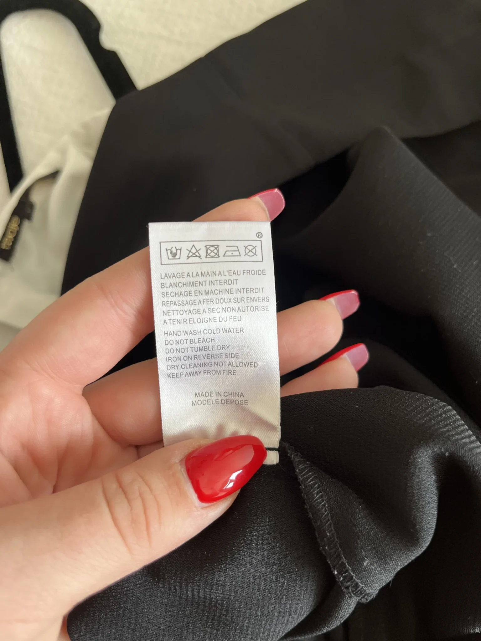 Image for Maje dress size 1 - S chic black white and electric blue with silk yoke