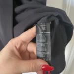 Thumbnail for The Kooples black dress with leather yoke size 40 - L