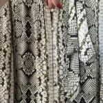 Thumbnail for JCrew blouse size 10 python pattern with lavaliere collar