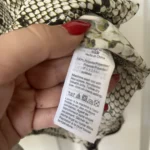 Thumbnail for JCrew blouse size 10 python pattern with lavaliere collar