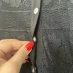 Thumbnail for Maje short jumpsuit size 36 - S black with lace flowers