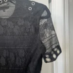 Thumbnail for Maje short jumpsuit size 36 - S black with lace flowers