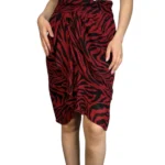 Thumbnail for Bash skirt size M black and red zebra pattern