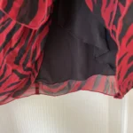Thumbnail for Bash skirt size M black and red zebra pattern