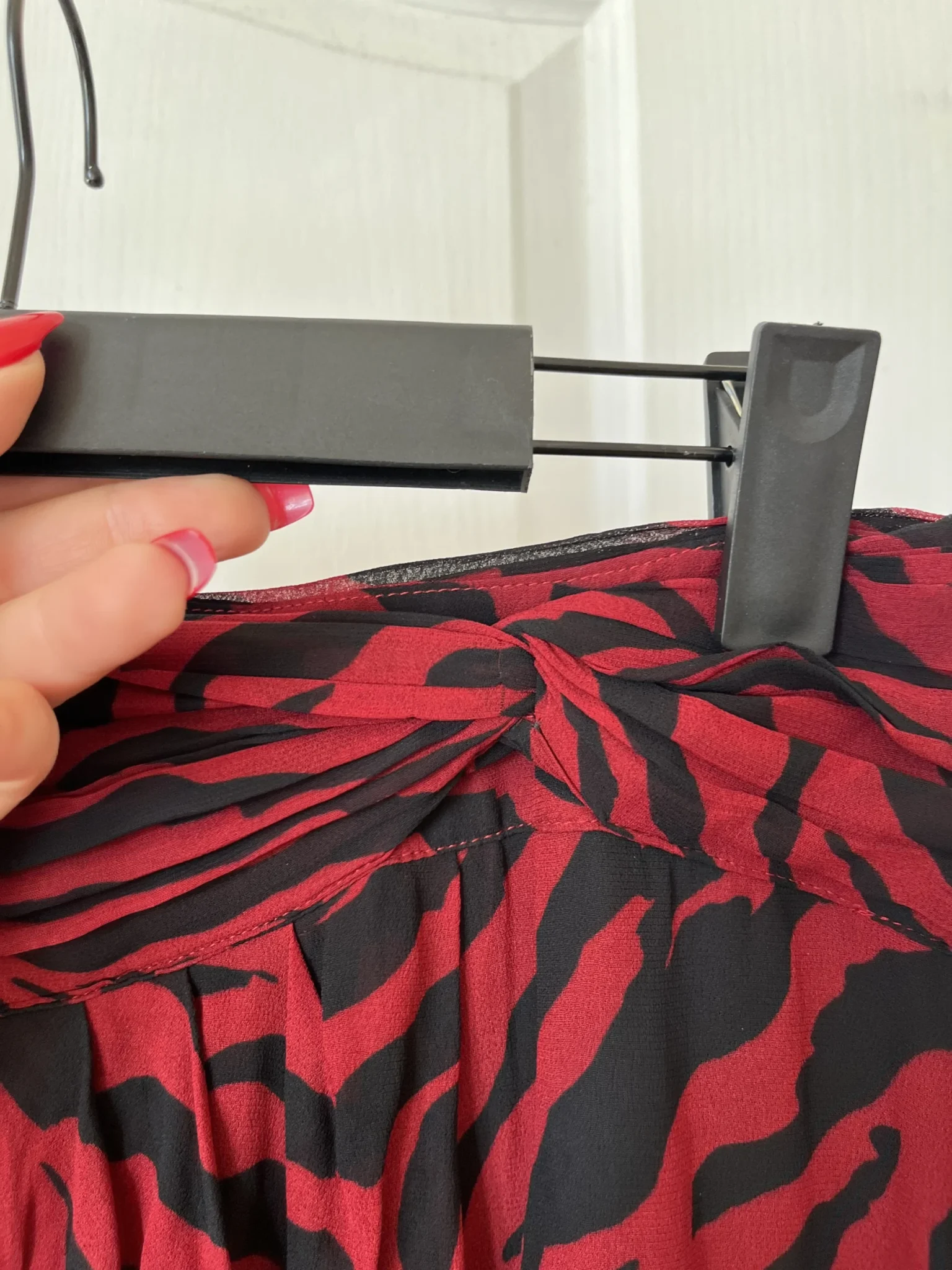 Image for Bash skirt size M black and red zebra pattern