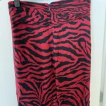 Thumbnail for Bash skirt size M black and red zebra pattern