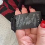 Thumbnail for Bash skirt size M black and red zebra pattern