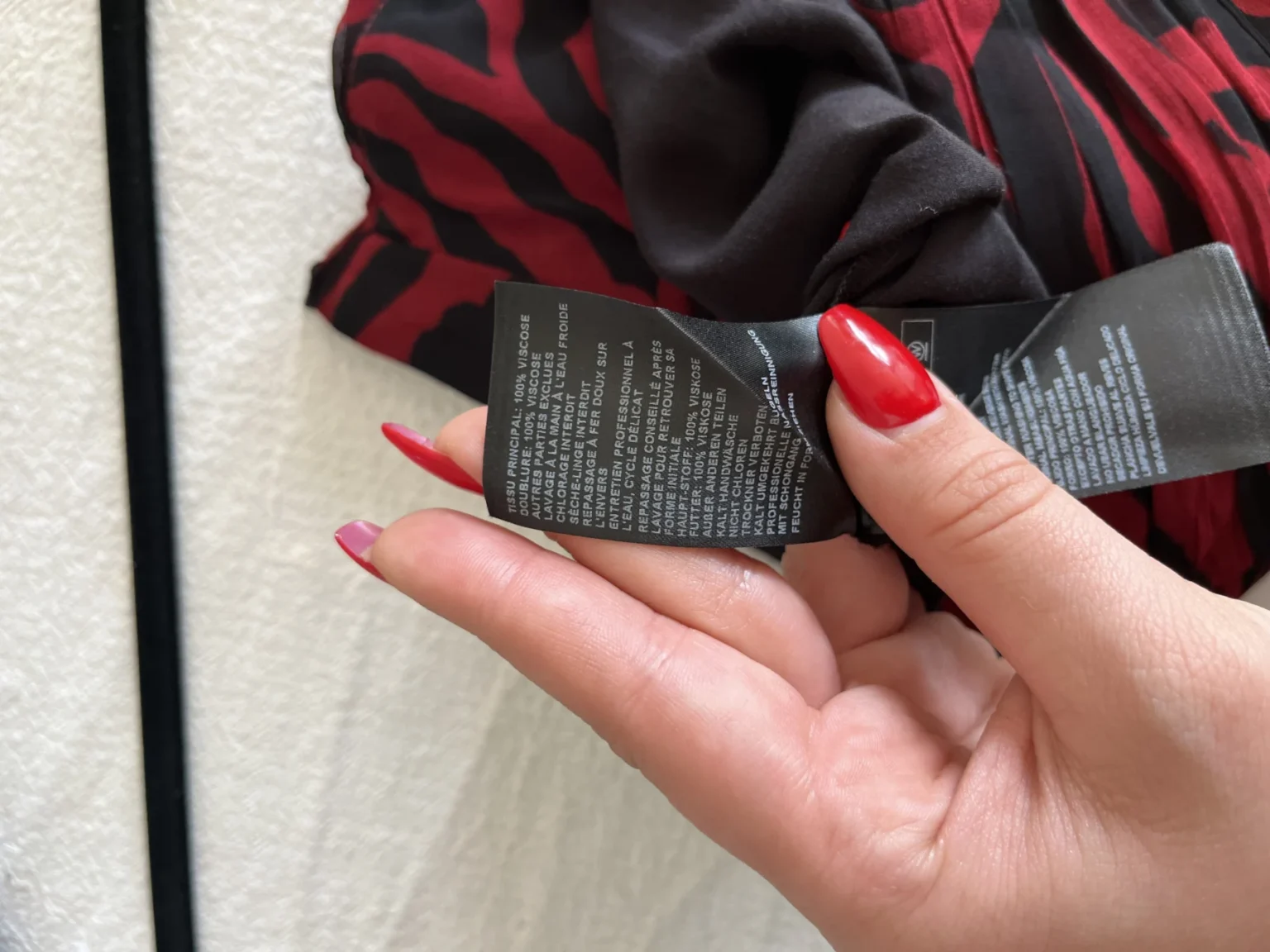 Image for Bash skirt size M black and red zebra pattern