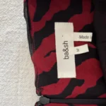 Thumbnail for Bash skirt size M black and red zebra pattern