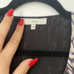 Thumbnail for Iro 100% silk patterned dress size 38