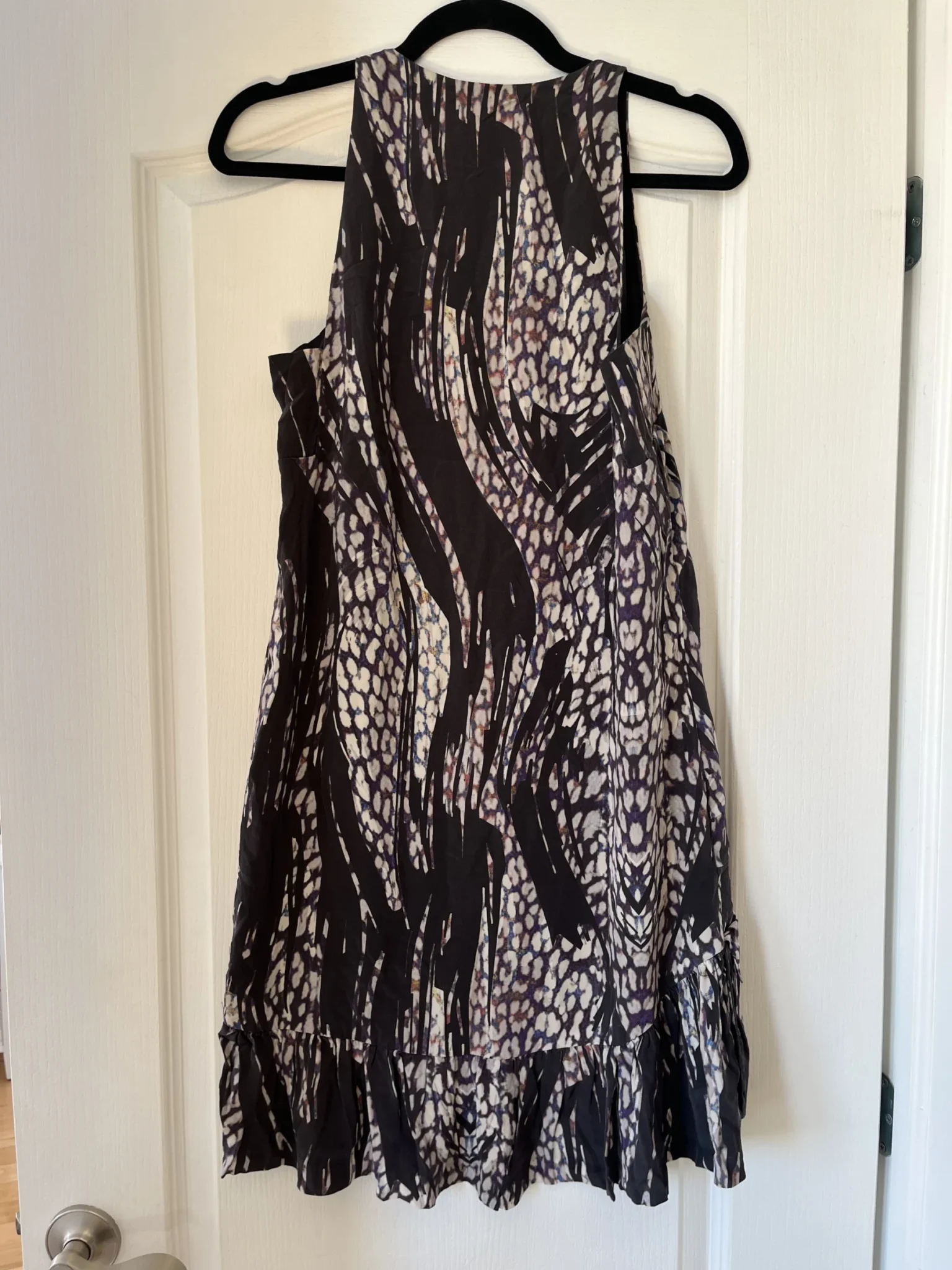 Image for Iro 100% silk patterned dress size 38
