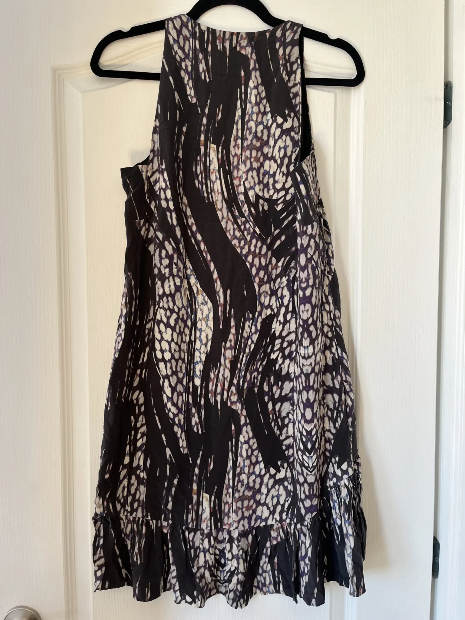 Image for Iro 100% silk patterned dress size 38