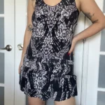 Thumbnail for Iro 100% silk patterned dress size 38