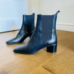 Thumbnail for Bottines en cuir noir de L'Intervalle