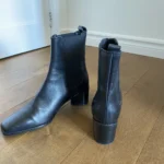 Thumbnail for Bottines en cuir noir de L'Intervalle