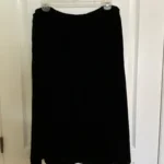 Featured thumbnail for Black velvet skirt