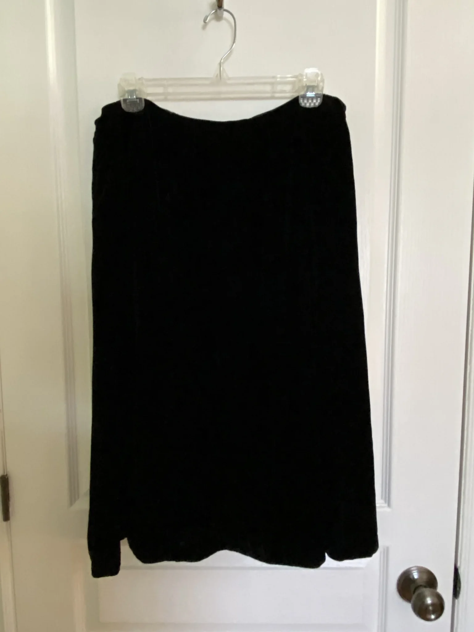 Featured image for Black velvet skirt