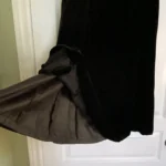 Thumbnail for Black velvet skirt