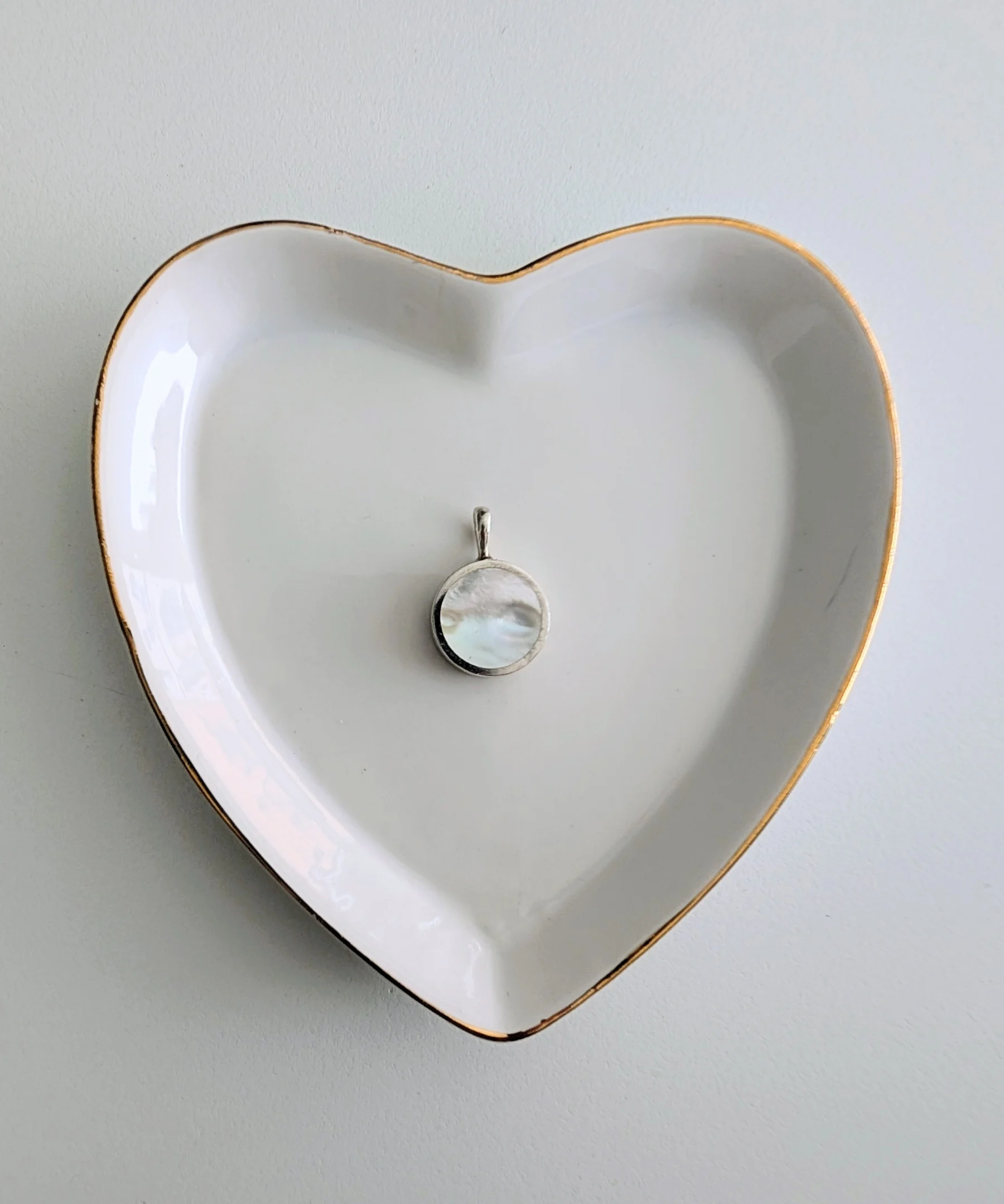 Pendentif pierre de lune et argent seconde main