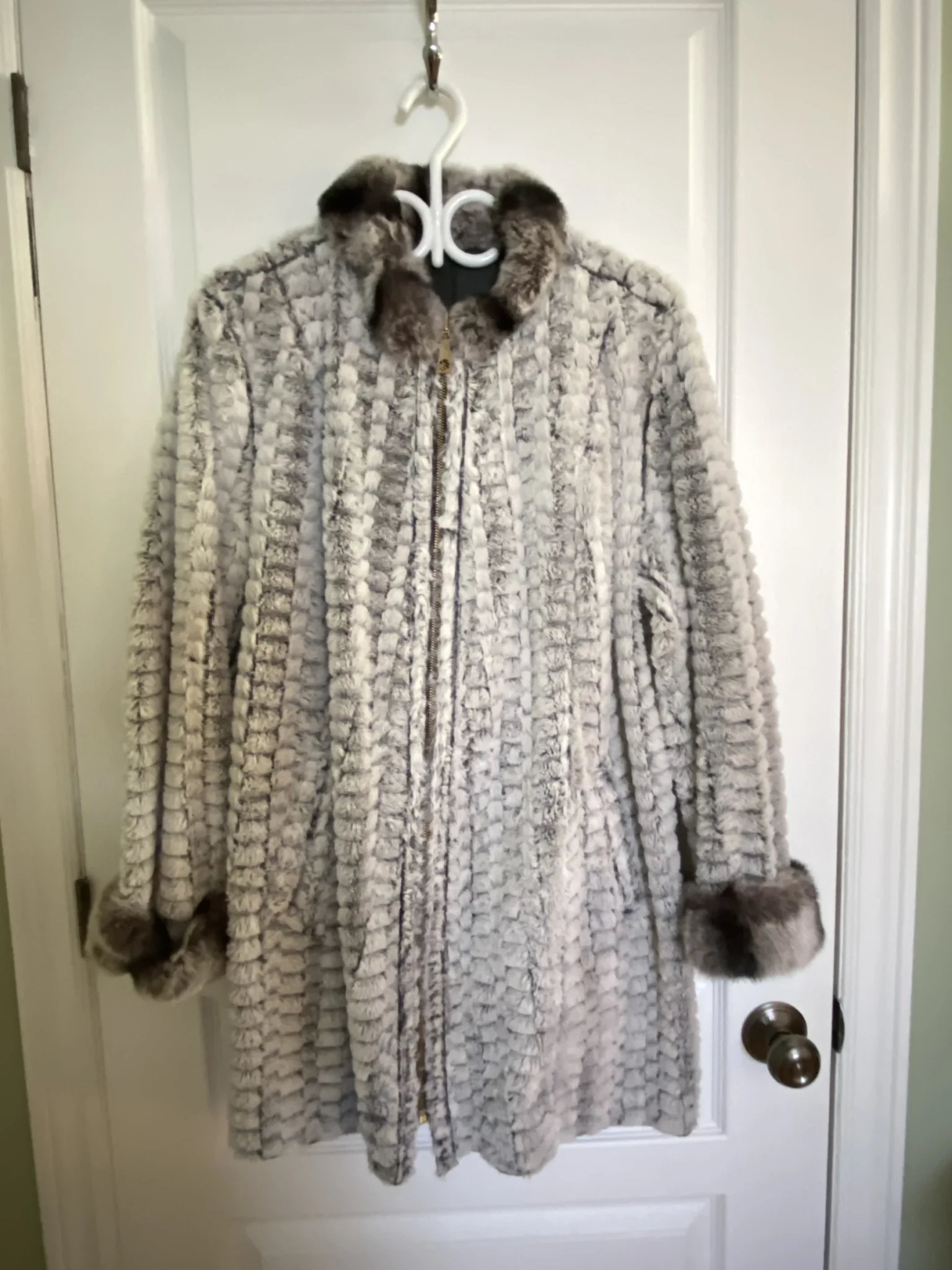 Image for Reversible leather coat