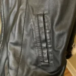Thumbnail for Reversible leather coat