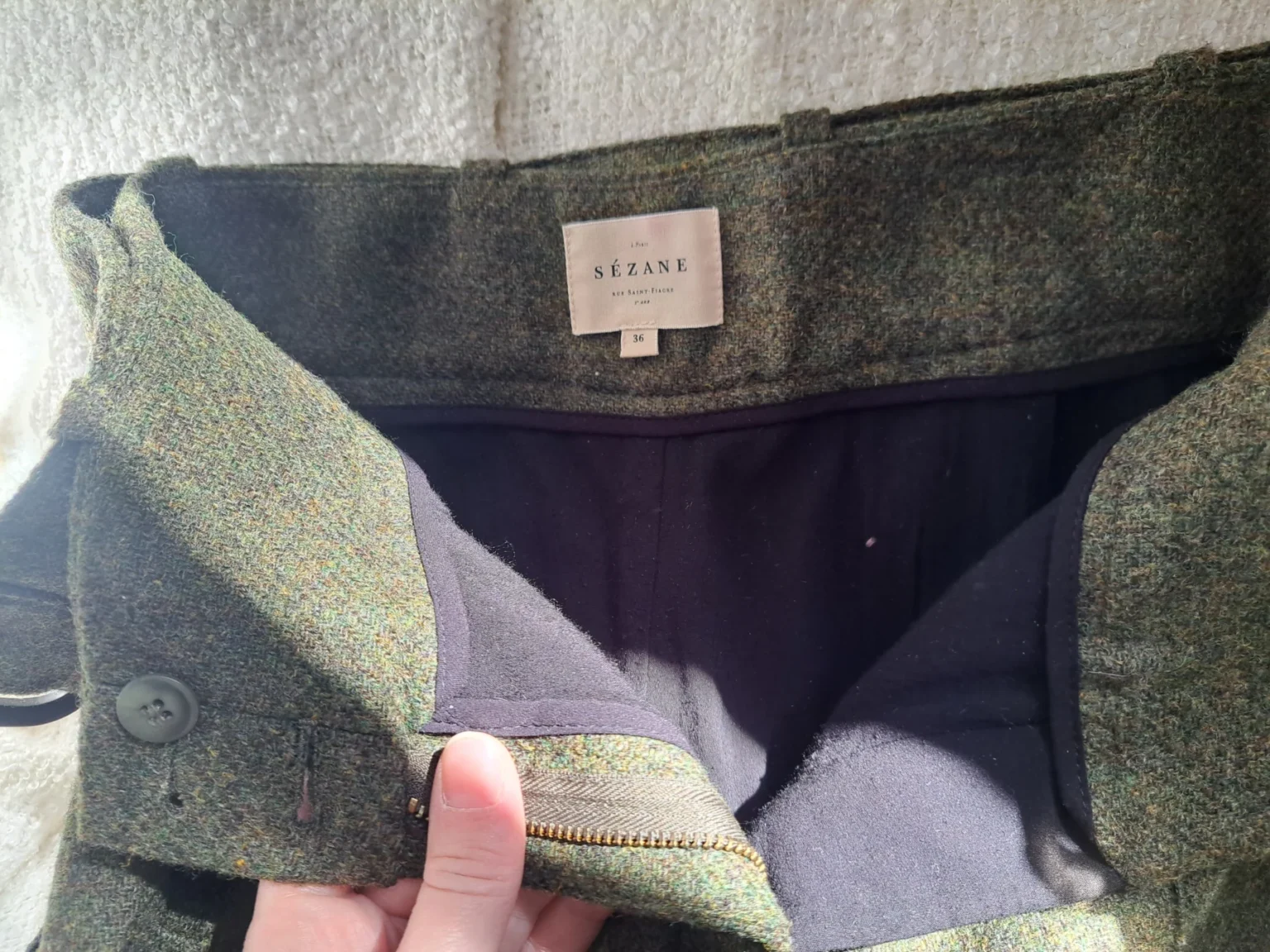 Image for Pantalon Lukas vert kaki de Sézane