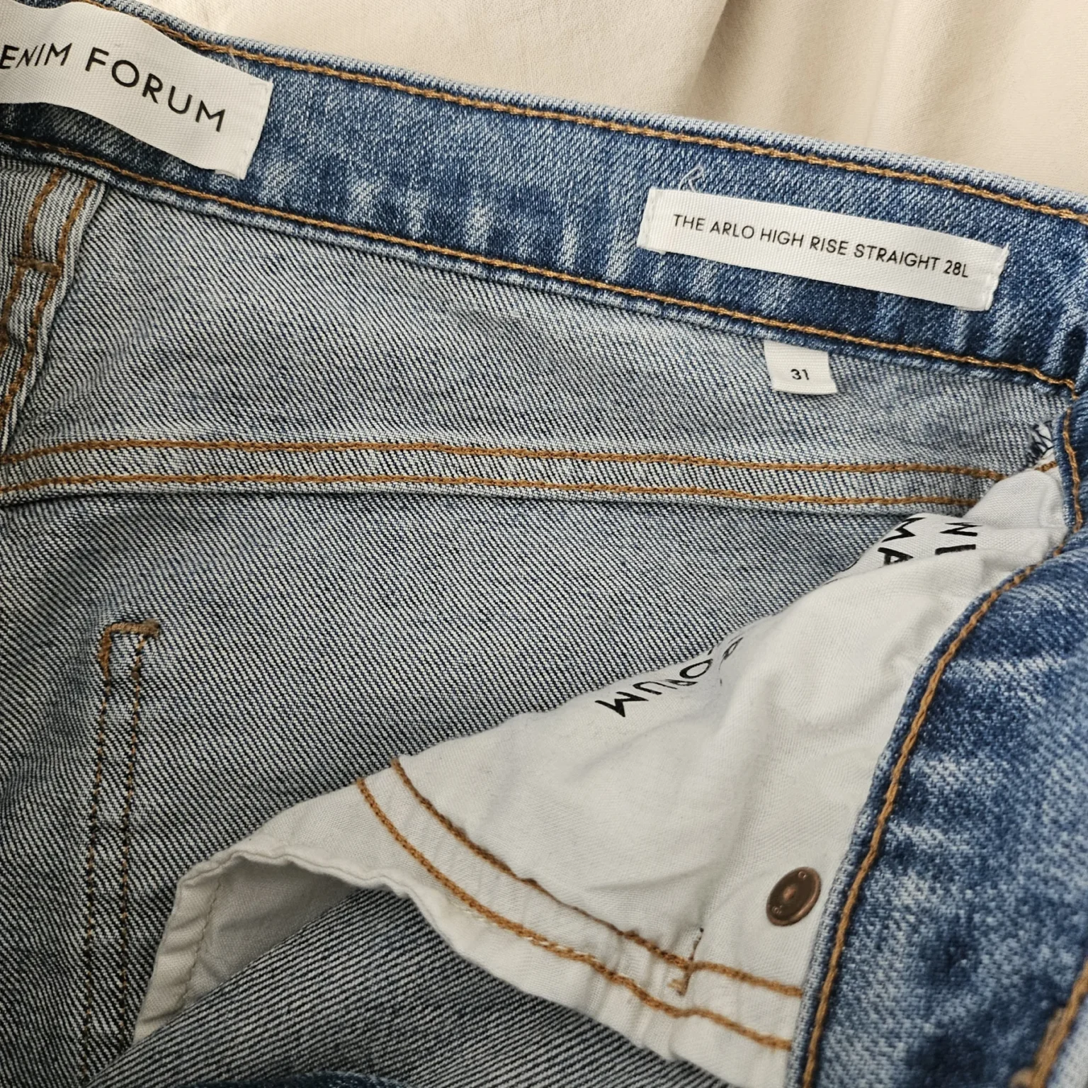 Image for Denim Forum Arlo Hi Rise jeans 28L
