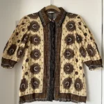 Thumbnail for Women's Sandro patterned shirt size 3 - L, blue and brown