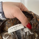 Thumbnail for Women's Sandro patterned shirt size 3 - L, blue and brown