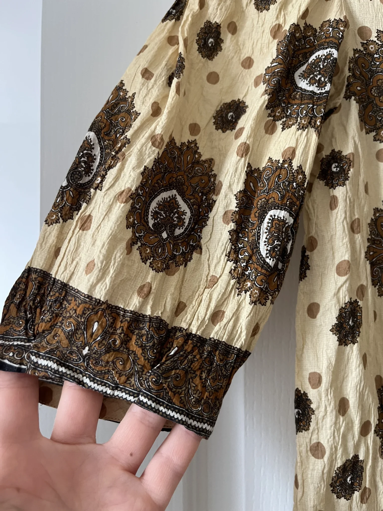 Image for Women's Sandro patterned shirt size 3 - L, blue and brown