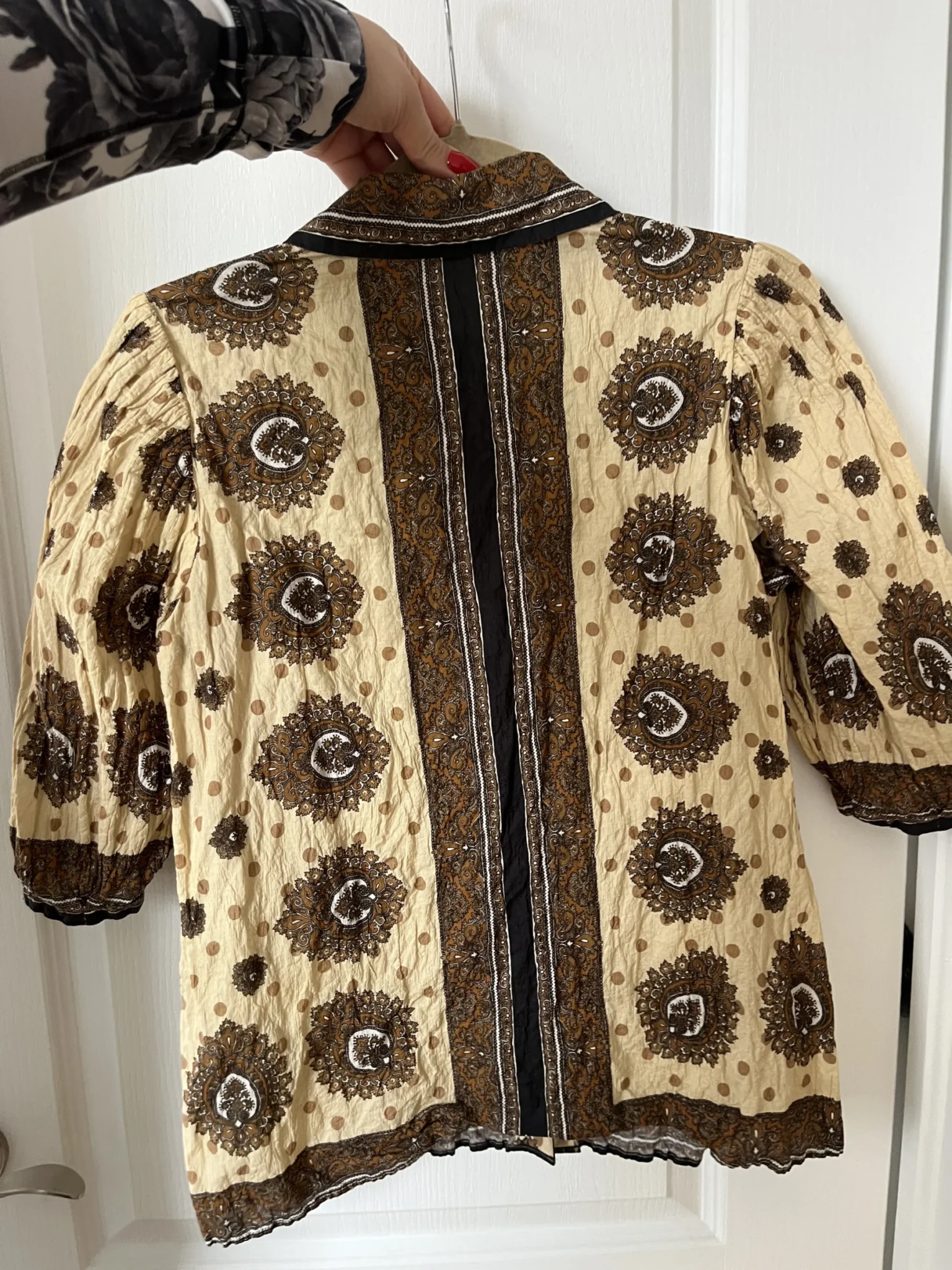 Image for Women's Sandro patterned shirt size 3 - L, blue and brown