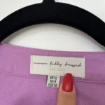 Thumbnail for Never Fully Dressed blouse size 8US - 40FR purple with ruffles