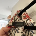 Thumbnail for Isabel Marrant size 40 white floral silk dress