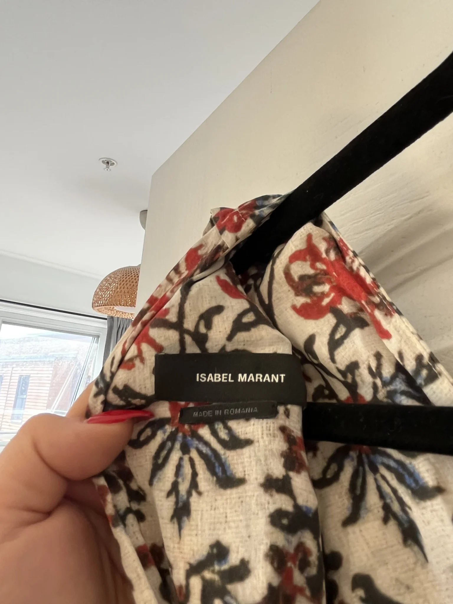 Image for Isabel Marrant size 40 white floral silk dress