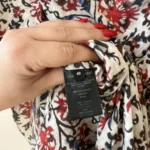 Thumbnail for Isabel Marrant size 40 white floral silk dress