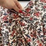 Thumbnail for Isabel Marrant size 40 white floral silk dress