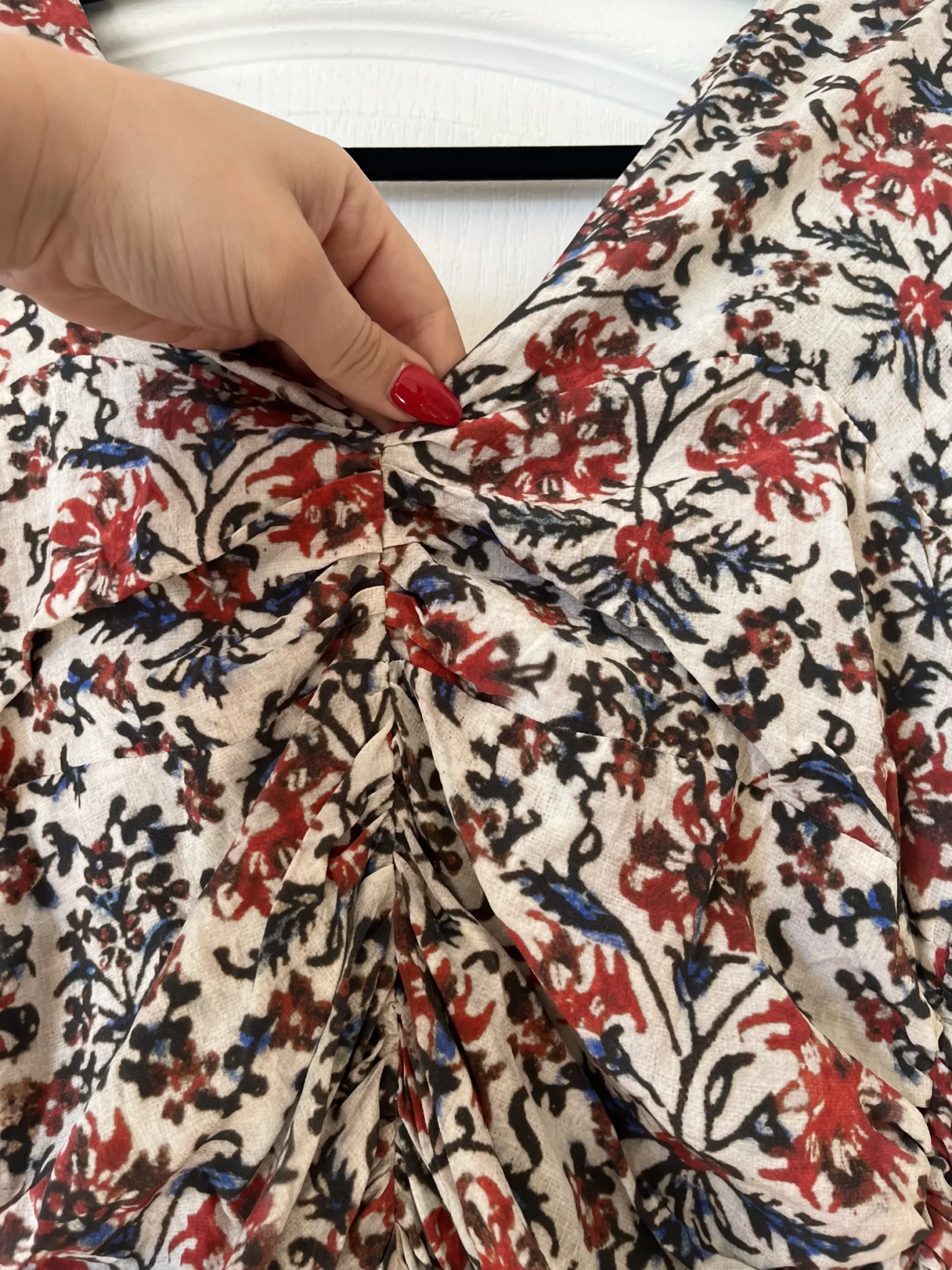 Image for Isabel Marrant size 40 white floral silk dress