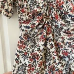 Thumbnail for Isabel Marrant size 40 white floral silk dress