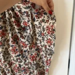 Thumbnail for Isabel Marrant size 40 white floral silk dress