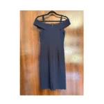 Thumbnail for Le Château navy blue cocktail dress with bare shoulders, size M, elegant wedding dress
