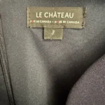 Thumbnail for Le Château navy blue cocktail dress with bare shoulders, size M, elegant wedding dress