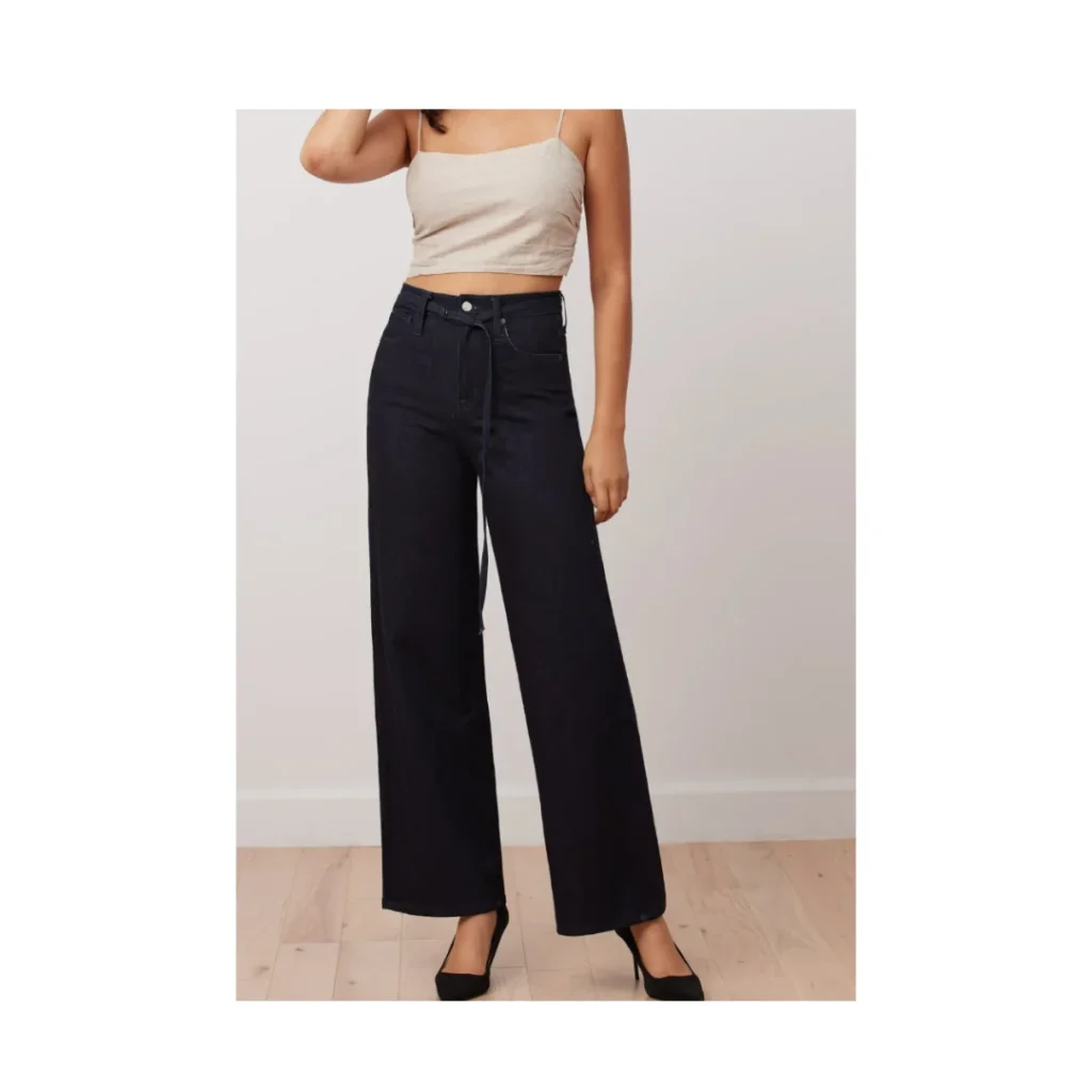 Featured image for Jeans Yoga Jeans high waist wide fit women dark wash