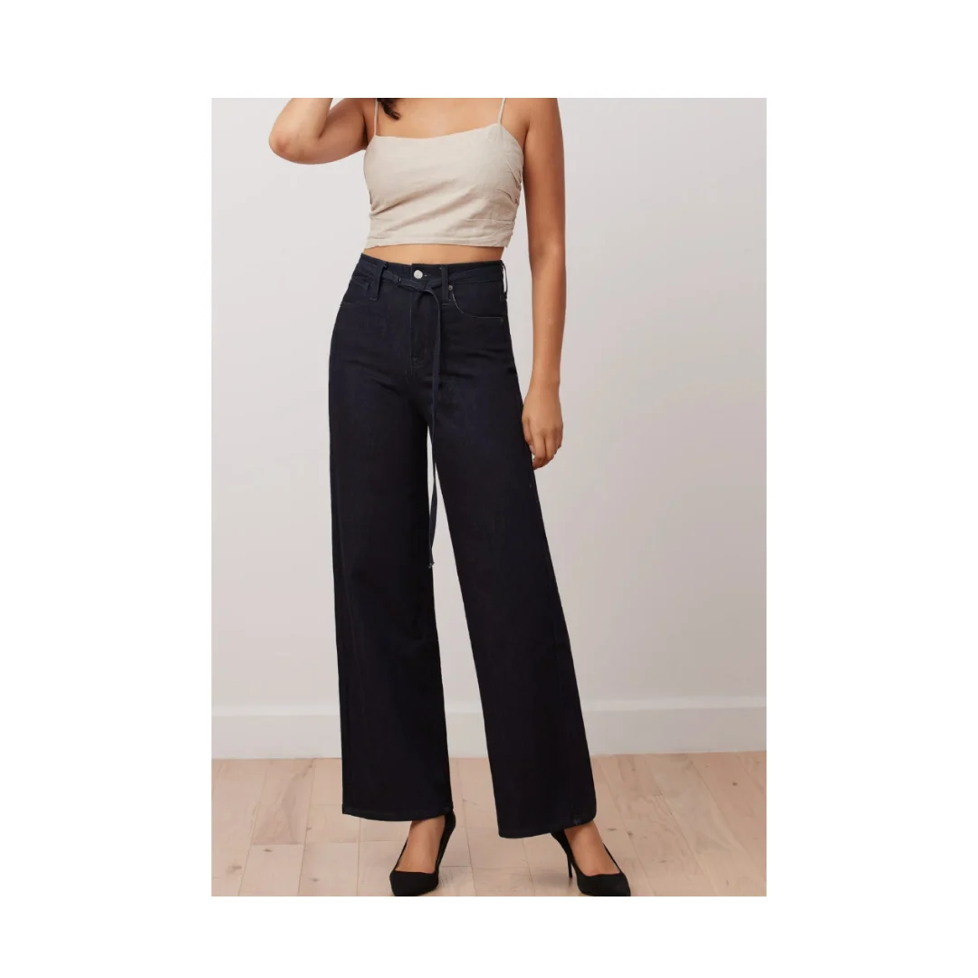 Jeans Yoga Jeans high waist wide fit women dark wash Yoga Jeans seconde main
