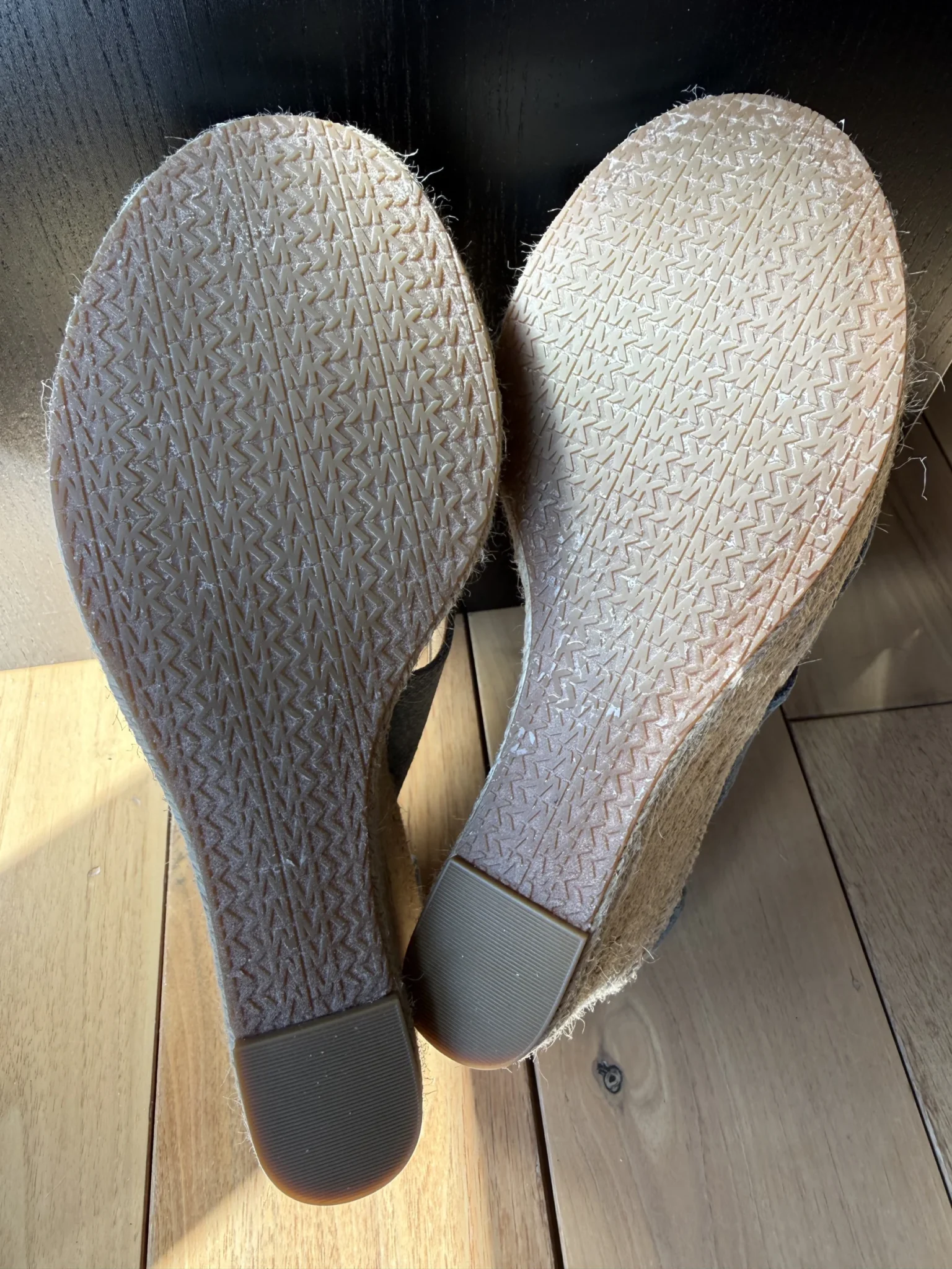 Image for Michael Kors wedge sandals in denim espadrilles size 9