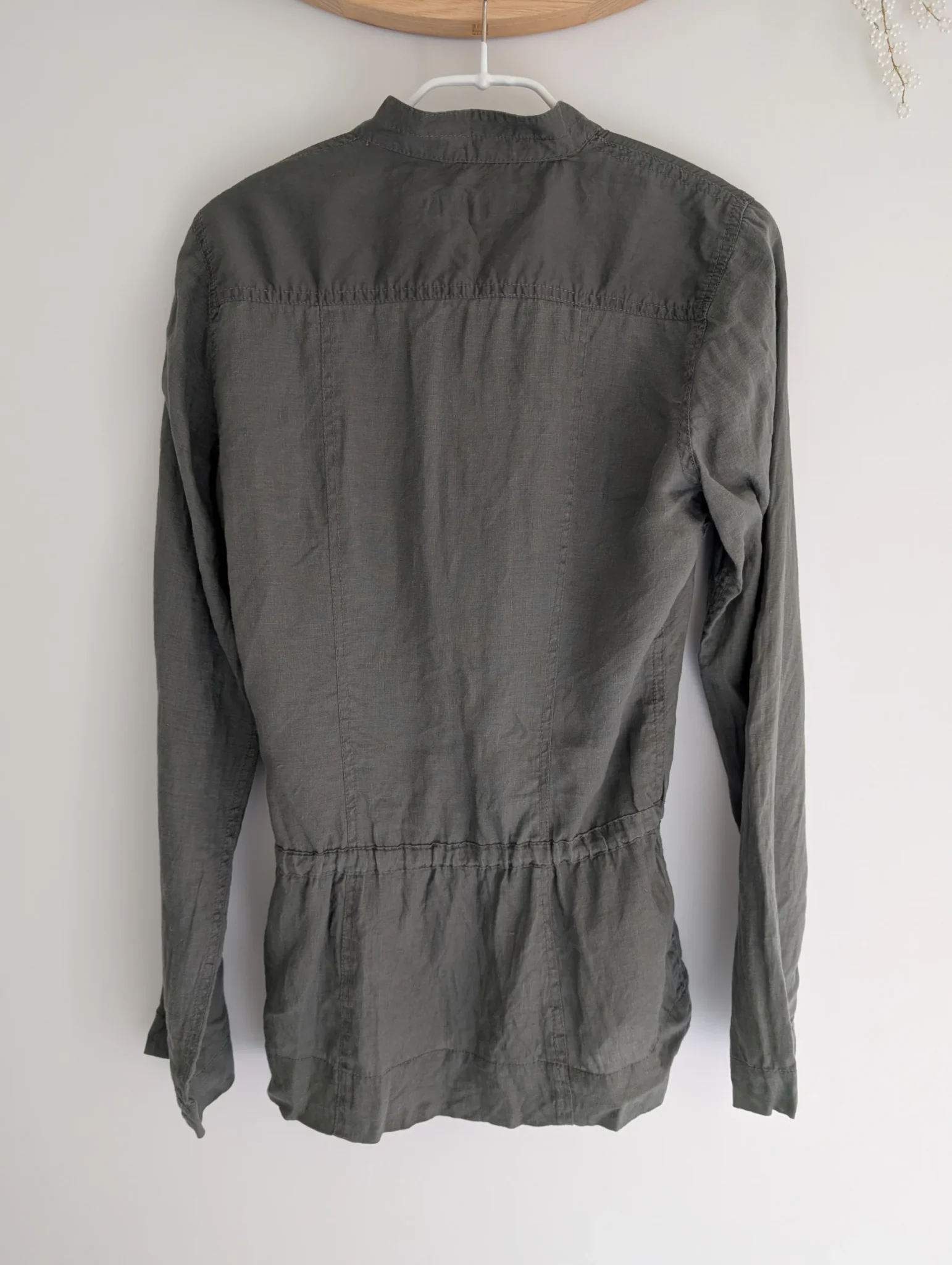 Image for Khaki linen blouse
